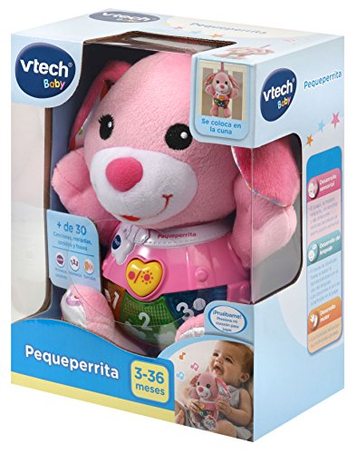 VTech- Pequeperrita Peluche Interactivo, Color rosa (3480-502357)