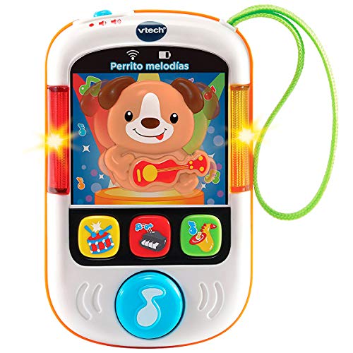 VTech- Perrito, MP3 Reproductor Musical de Juguete para bebé con más de 65 melodías, Canciones, Sonidos y Voces, enseña Vocabulario e Instrumentos (3480-508422) , color/modelo surtido