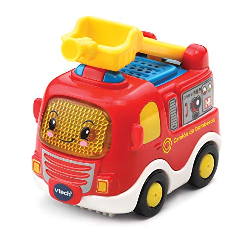 VTech- Piero camión de Bomberos TutTut Bólidos Vehículo interactivo con luz, voz, música y efectos de sonido, incluye botón sorpresa, Multicolor (80-514022) , color/modelo surtido