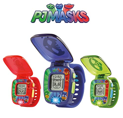 VTech PJ Masks Gatuno, Reloj Digital Educativo Que estimula el Aprendizaje e incorpora minijuegos y Actividades, Color Azul (3480-175822)