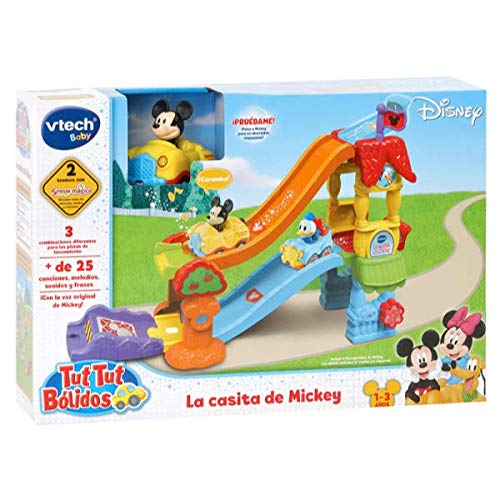 VTech Play Set electrónico interactivo con "La Casita" y un coche exclusivo de Mickey (80-511822) , color/modelo surtido