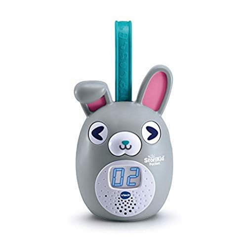 VTech StoriKid Pocket Gris - Caja de Historias portátil para niños de 3 a 8 años - Versión FR