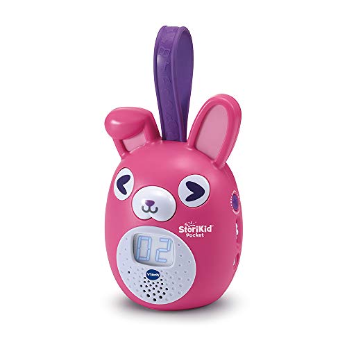 VTech StoriKid Pocket Rose - Caja de Historias portátil para niños de 3 a 8 años - Versión FR