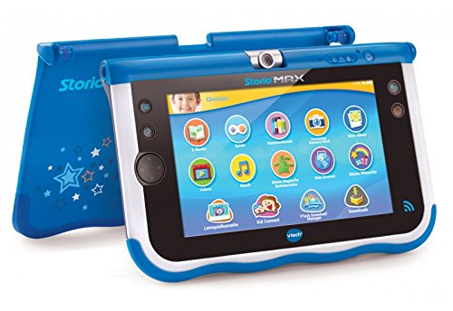 VTech Storio MAX 7 Multifunctional Gadget - electrónica para niños (Multifunctional Gadget, MicroSD (TransFlash), Botones, Sensor, Negro, Azul, Color Blanco, Polímero de Litio, Niño/niña)