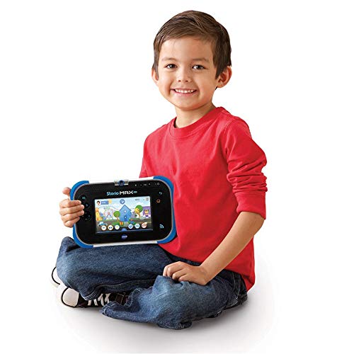 VTech - Storio Max XL 2.0, Tablet educativo multifunción 7", especialmente diseñado para niños, cámara 180º para fotos y selfies, vídeos, juegos, cine, historias, color azul, versión ESP (80-194622)