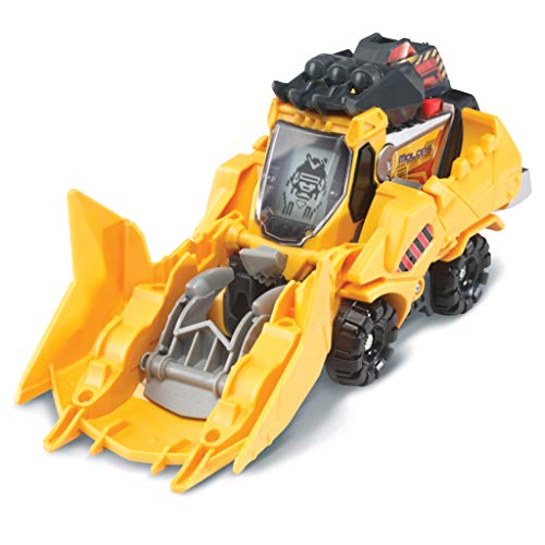 VTech- Switch & Go Dinos Juguete Brutus, El Triceratops Excavadora, Color Amarillo (3480-195122)