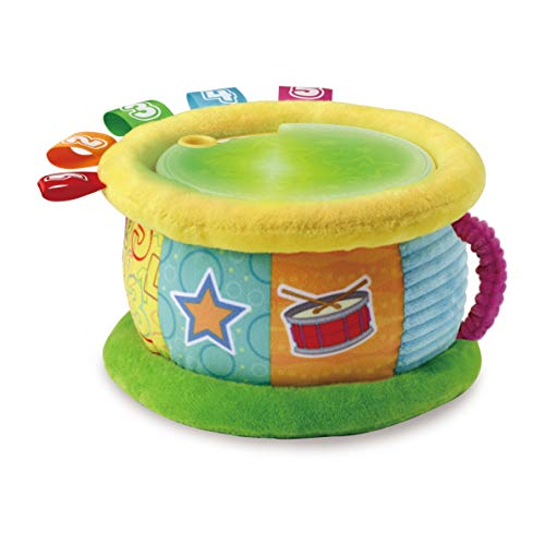 VTech Tambor Luces mágicas | Juguete para bebé +6 Meses | Bilingüe español-inglés | Más de 100 Canciones, melodías, Frases y Sonidos | Versión ESP | Multicolor, Color (3480-612547)