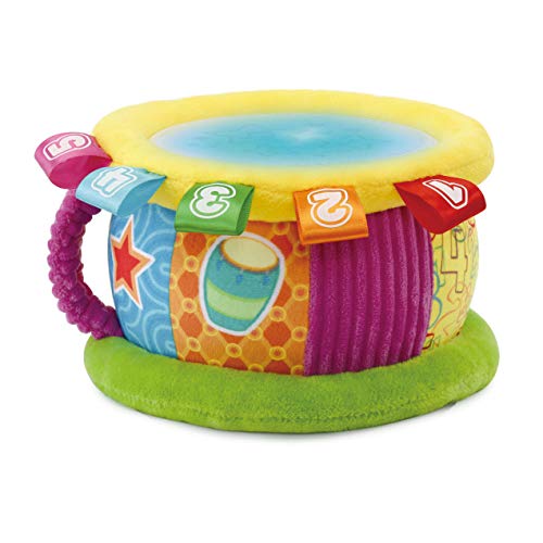 VTech Tambor Luces mágicas | Juguete para bebé +6 Meses | Bilingüe español-inglés | Más de 100 Canciones, melodías, Frases y Sonidos | Versión ESP | Multicolor, Color (3480-612547)