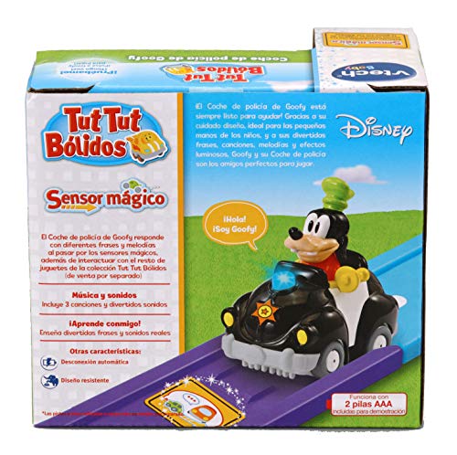 VTech Tut Bólido Disney, Multicolor (TTB Coche de Policía de Goofy.)