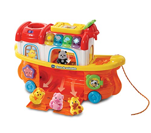 VTech- TutTut Animals Arca de Animales Juguete interactivo con luz y voz que enseña el clima, colores e incluye más de 50 melodías, canciones y frases (3480-504522) , color/modelo surtido