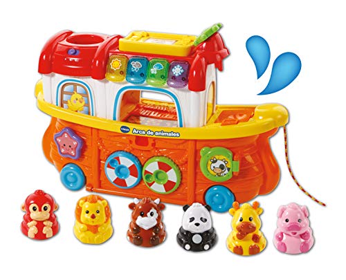 VTech- TutTut Animals Arca de Animales Juguete interactivo con luz y voz que enseña el clima, colores e incluye más de 50 melodías, canciones y frases (3480-504522) , color/modelo surtido