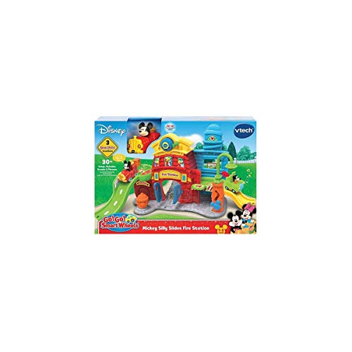 VTECH- TutTut Bólidos Disney Estación de Bomberos de Mickey playset interactivo con música y voces reales de los personajes, Color (3480-511622) , color/modelo surtido