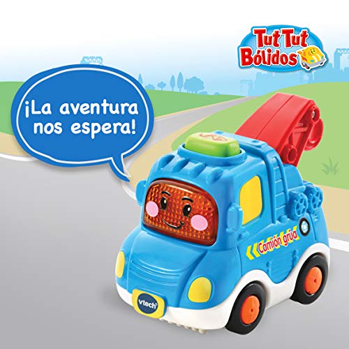 VTech TutTut Bólidos Pack de 3 vehículos con botón sorpresa, Lula camión grúa, Nina la ambulancia y Pilar coche familiar, multicolor (3480-242187)