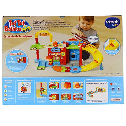 VTech- TutTut Tut Bólidos Estación de Bomberos, Multicolor, única (3480-503922) , color/modelo surtido