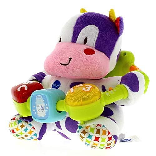 VTech- Vaca muusical Peluche Interactivo de Bebe con Suaves, Multicolor, única (3480-166022)