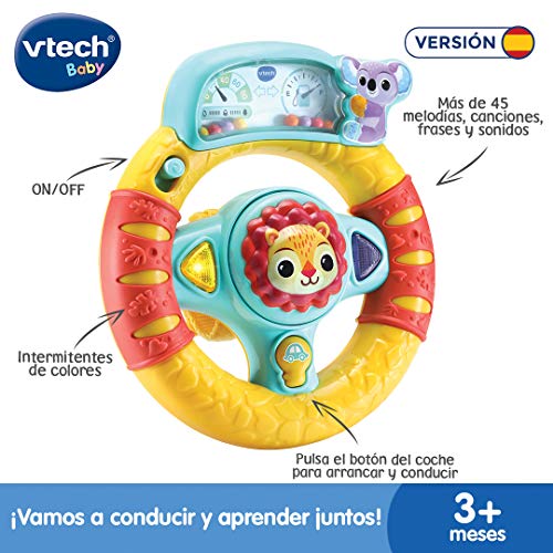 VTech- Volante Descubrimientos. Sonajero Activity Interactivo bebé +3 Meses, Color (3480-536622)