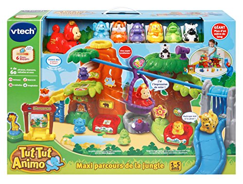 VTech-VTech-504605-Tut Tut Animo-Maxi Recorrido de la Selva + Tango/el Mono Rigolo, Multicolor, Talla única (504605)