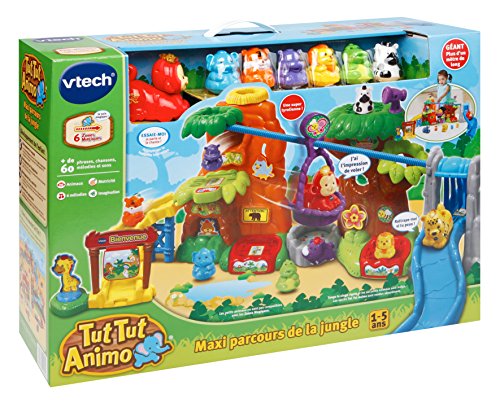 VTech-VTech-504605-Tut Tut Animo-Maxi Recorrido de la Selva + Tango/el Mono Rigolo, Multicolor, Talla única (504605)