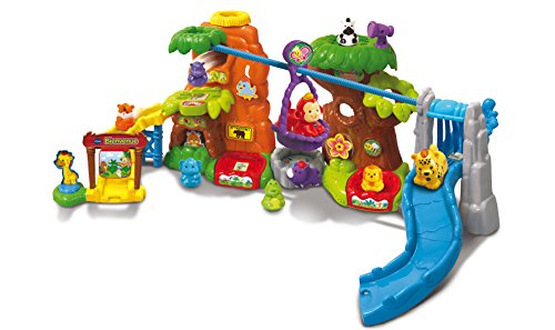 VTech-VTech-504605-Tut Tut Animo-Maxi Recorrido de la Selva + Tango/el Mono Rigolo, Multicolor, Talla única (504605)