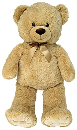 Wagner 9048 – Fortuna XXL oso 100 cm Grande en color marrón claro – Oso de peluche oso de peluche Teddy Oso en beige