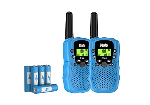 Walkie Talkie Niños, Fede Juguetes Niños 3 4 5 6 7 8 Años Regalo Niños 3-12 Años Juguetes Niña 3-12 Años 8 Canales 3 KM Alcance Juguete con LCD Retroiluminado Linterna Juegos Infantiles