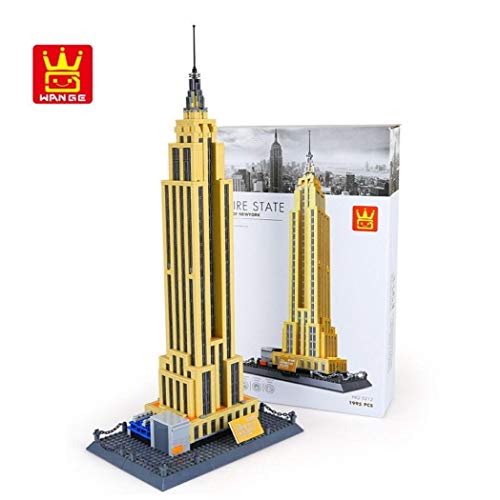 WANGE Empire State de Nueva York. Modelo de Arquitectura para armar con Bloques de construcción