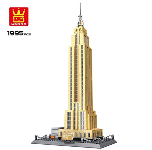 WANGE Empire State de Nueva York. Modelo de Arquitectura para armar con Bloques de construcción