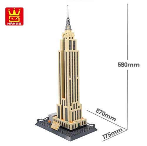 WANGE Empire State de Nueva York. Modelo de Arquitectura para armar con Bloques de construcción