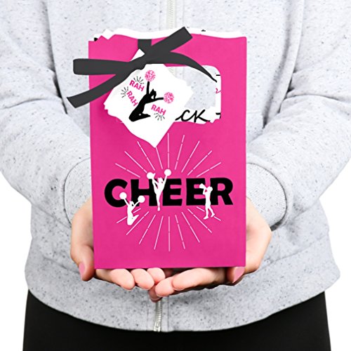 We Got Spirit – Cheerleader – Cajas de regalo para fiesta de cumpleaños o animadora – Juego de 12