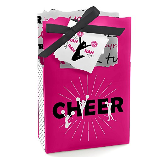 We Got Spirit – Cheerleader – Cajas de regalo para fiesta de cumpleaños o animadora – Juego de 12