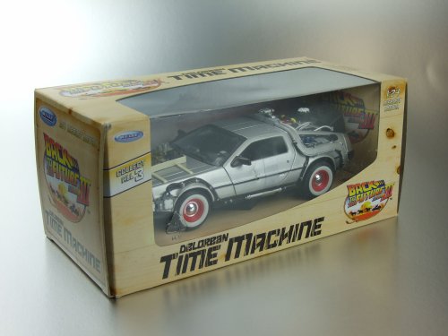 Welly 22444W - Regreso al Futuro Parte III, DeLorean Diecast Collector's model escala 1:24