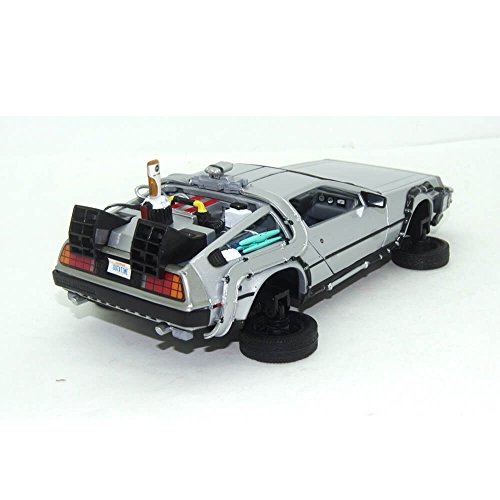 Welly - Regreso al Futuro II - Maqueta del Delorean LK Coupé 1981 con Ruedas voladoras (Escala 1:24)