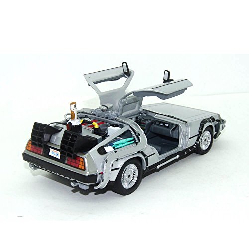 Welly - Regreso al Futuro II - Maqueta del Delorean LK Coupé 1981 con Ruedas voladoras (Escala 1:24)