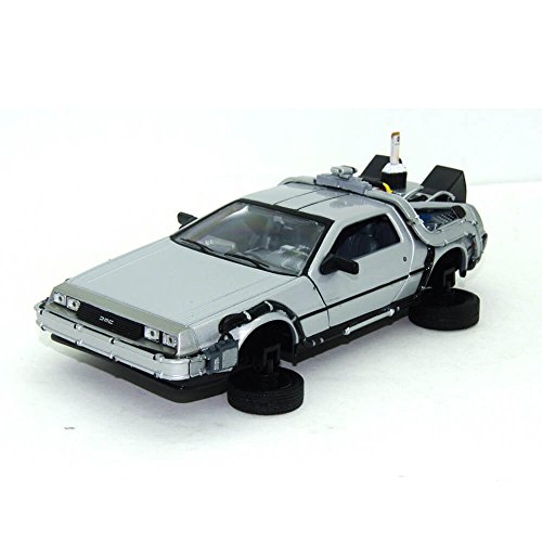 Welly - Regreso al Futuro II - Maqueta del Delorean LK Coupé 1981 con Ruedas voladoras (Escala 1:24)