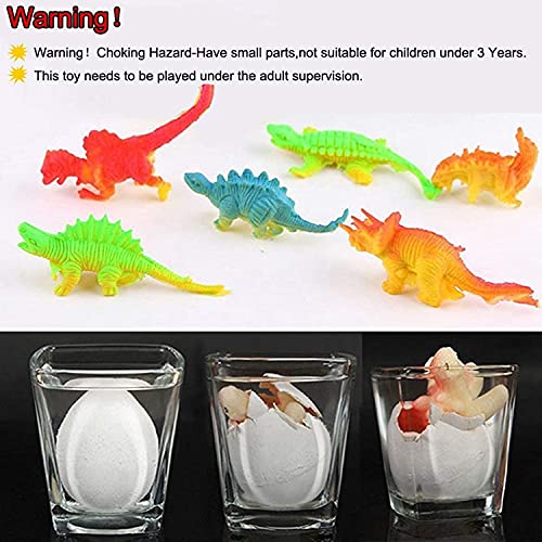 Wenosda Dino Dinosaur Dragon Eggs Hatching Growing Toy Paquete de Gran tamaño de 30 Piezas (30pcs Color Crack)