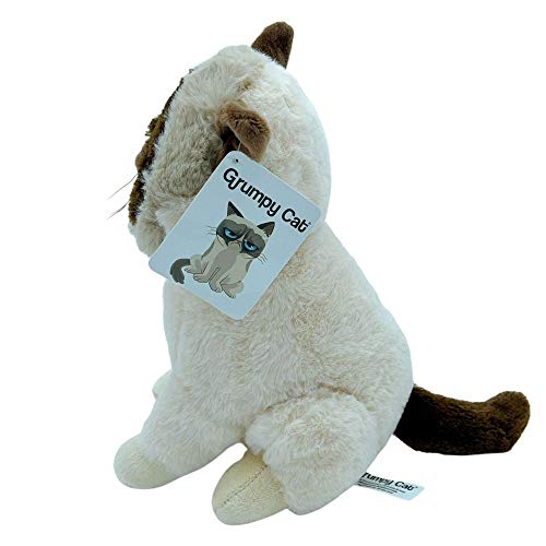 WHL Grumpy Cat, Peluche del Gato gruñón 25cm (10"). Licencia Oficial.