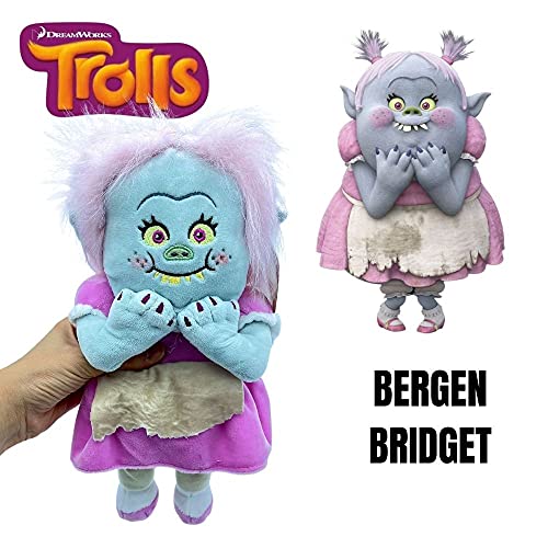 WHL Peluche Gristle, Bridget y La Chef - 28-32 cm (11"-13"), Bergens, DreamWorks (BERGEN BRIDGET 30 CM (12"))