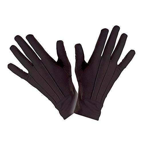 WIDMANN Black gloves (accesorio de disfraz)