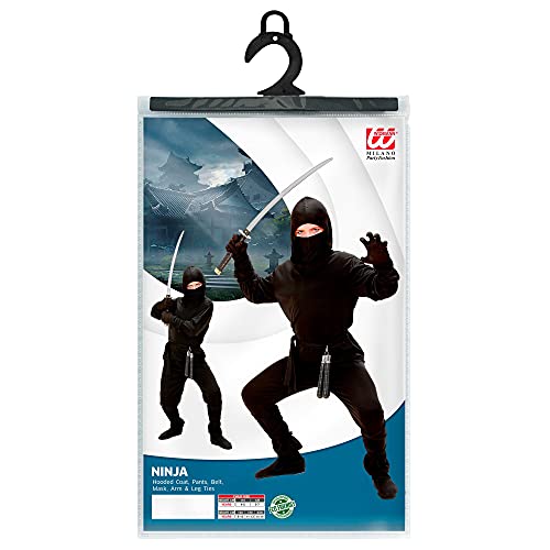 WIDMANN - Disfraz de Ninja para niños, 128 cm (W0264-S) , color/modelo surtido