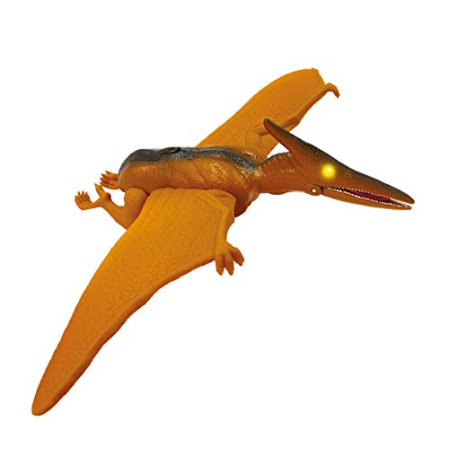 Wild predators Pteranodón Mediano, Figuras Dinosaurios Juguetes 3 años o más, Regalos para Niños, Ojos Luminosos, Sonidos y Movimientos Reales (World Brands XT380912)