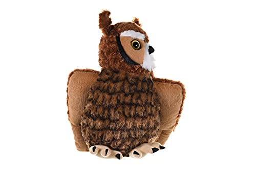 Wild Republic-12310 Peluche Búho Virginiano Cuddlekins, Color marrón (12310)