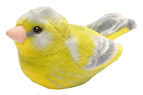 Wild Republic - Aves, Verderón con Sonidos Reales Peluche, 13 - 16 cm (19488)