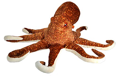 Wild Republic Cuddlekins 23056 Pulpo de Peluche Jumbo Cuddlekins Juguetes de Peluche para niños, 76 cm, Multi