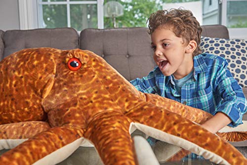 Wild Republic Cuddlekins 23056 Pulpo de Peluche Jumbo Cuddlekins Juguetes de Peluche para niños, 76 cm, Multi