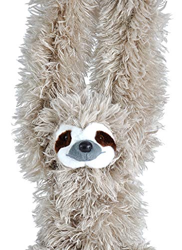 Wild Republic - Hanging Sloth, Perezoso de Peluche con Velcro, 44 cm (16387)