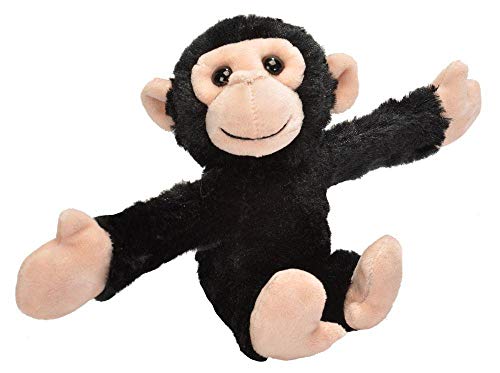 Wild Republic - Huggers, Chimpancé peluche con brazalete de presión integrado, 20 cm (19562)