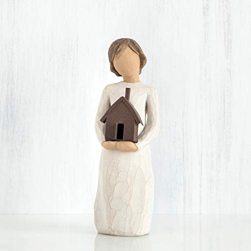 Willow Tree, Figura de niño con casa de juguete, Home Deco, Enesco