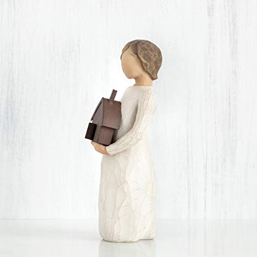 Willow Tree, Figura de niño con casa de juguete, Home Deco, Enesco