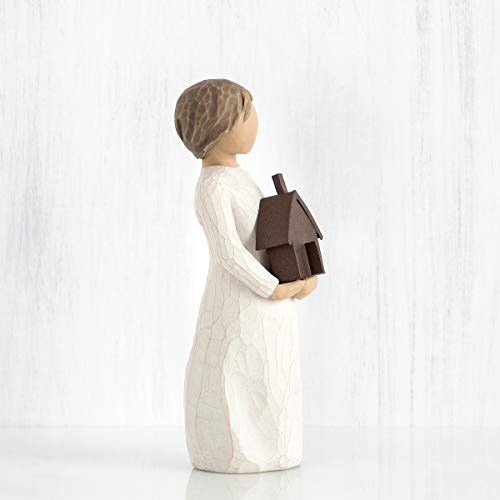 Willow Tree, Figura de niño con casa de juguete, Home Deco, Enesco