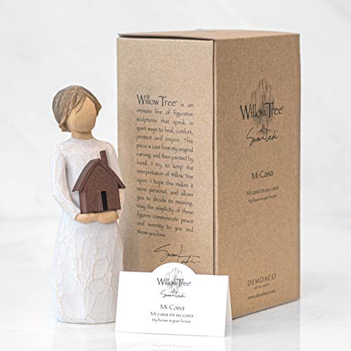 Willow Tree, Figura de niño con casa de juguete, Home Deco, Enesco